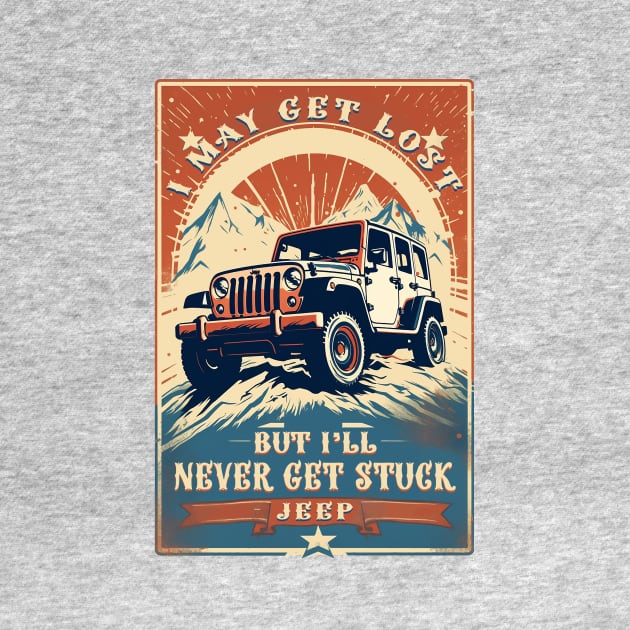 Vintage Jeep Poster by DavidLoblaw